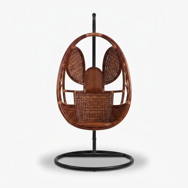 Azure Bloom Swing Chair